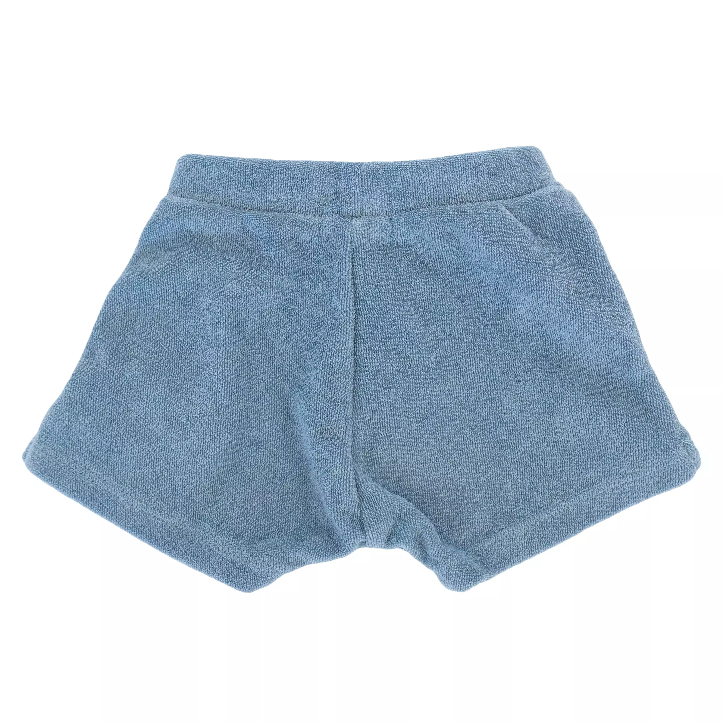 oh baby! Cotton Terry Pocket Drawstring Baby Shorts - Fog