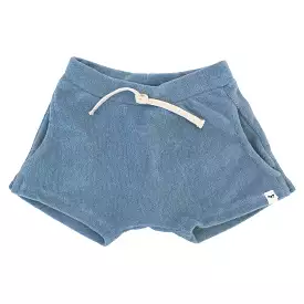 oh baby! Cotton Terry Pocket Drawstring Baby Shorts - Fog