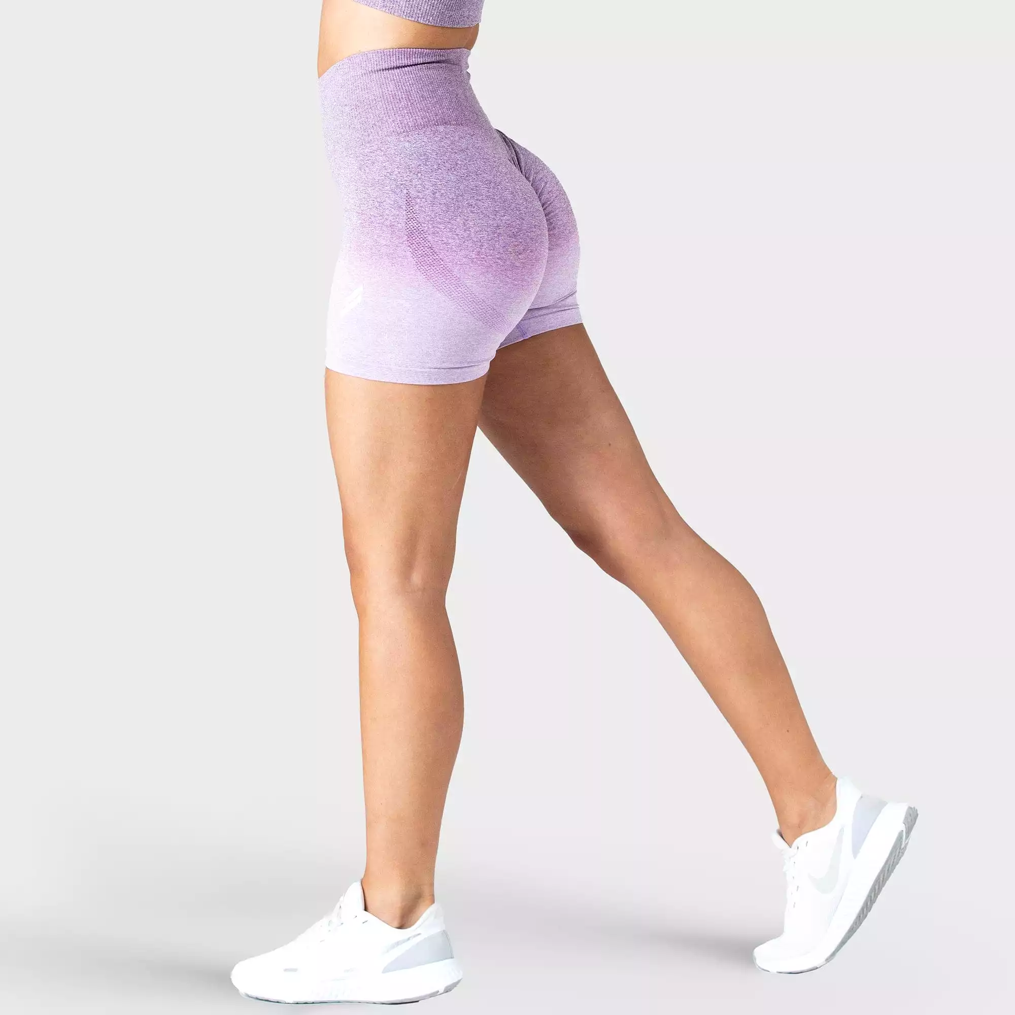 Ombre Scrunch Seamless Shorts - Purple