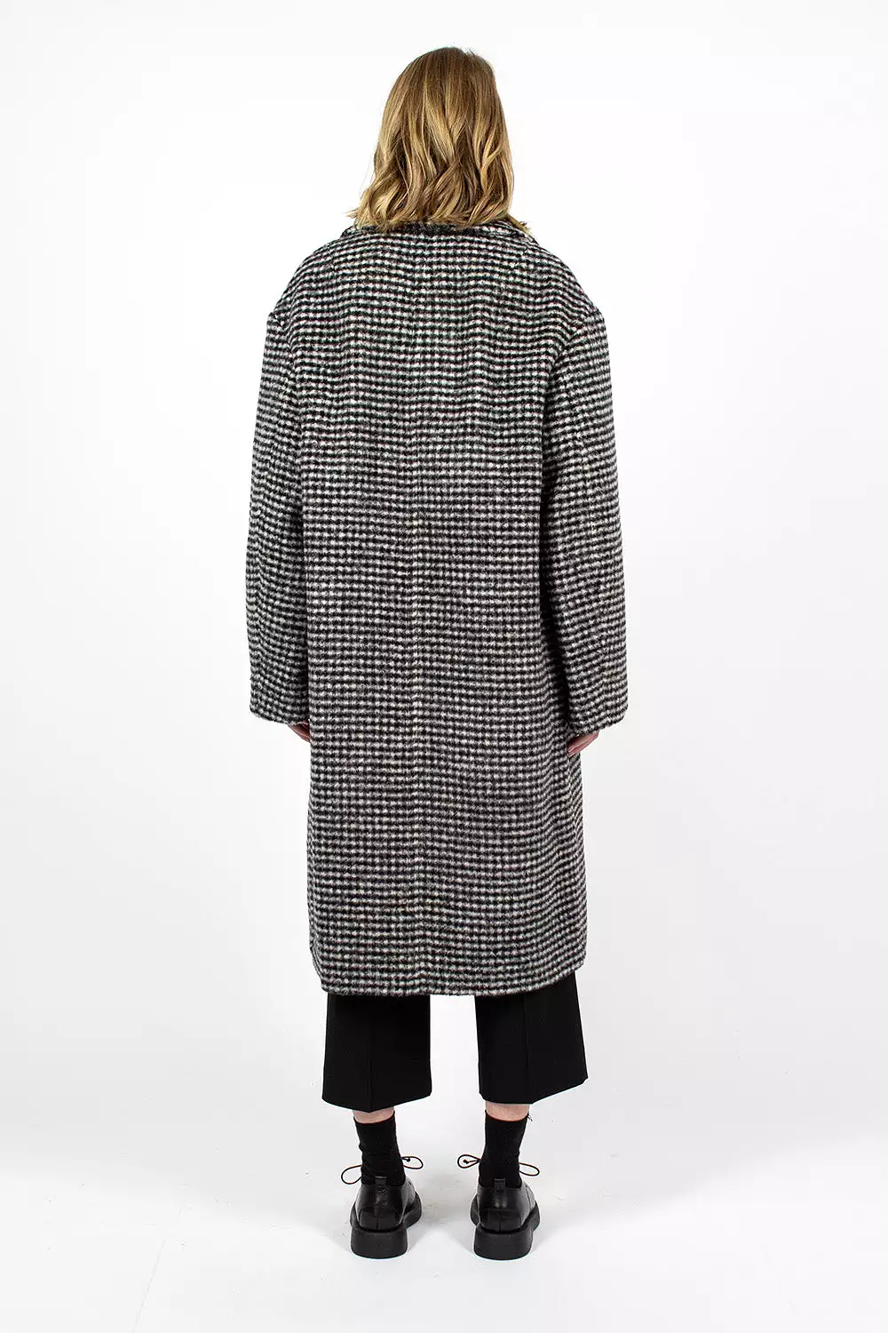 Overcoat Black/White Check