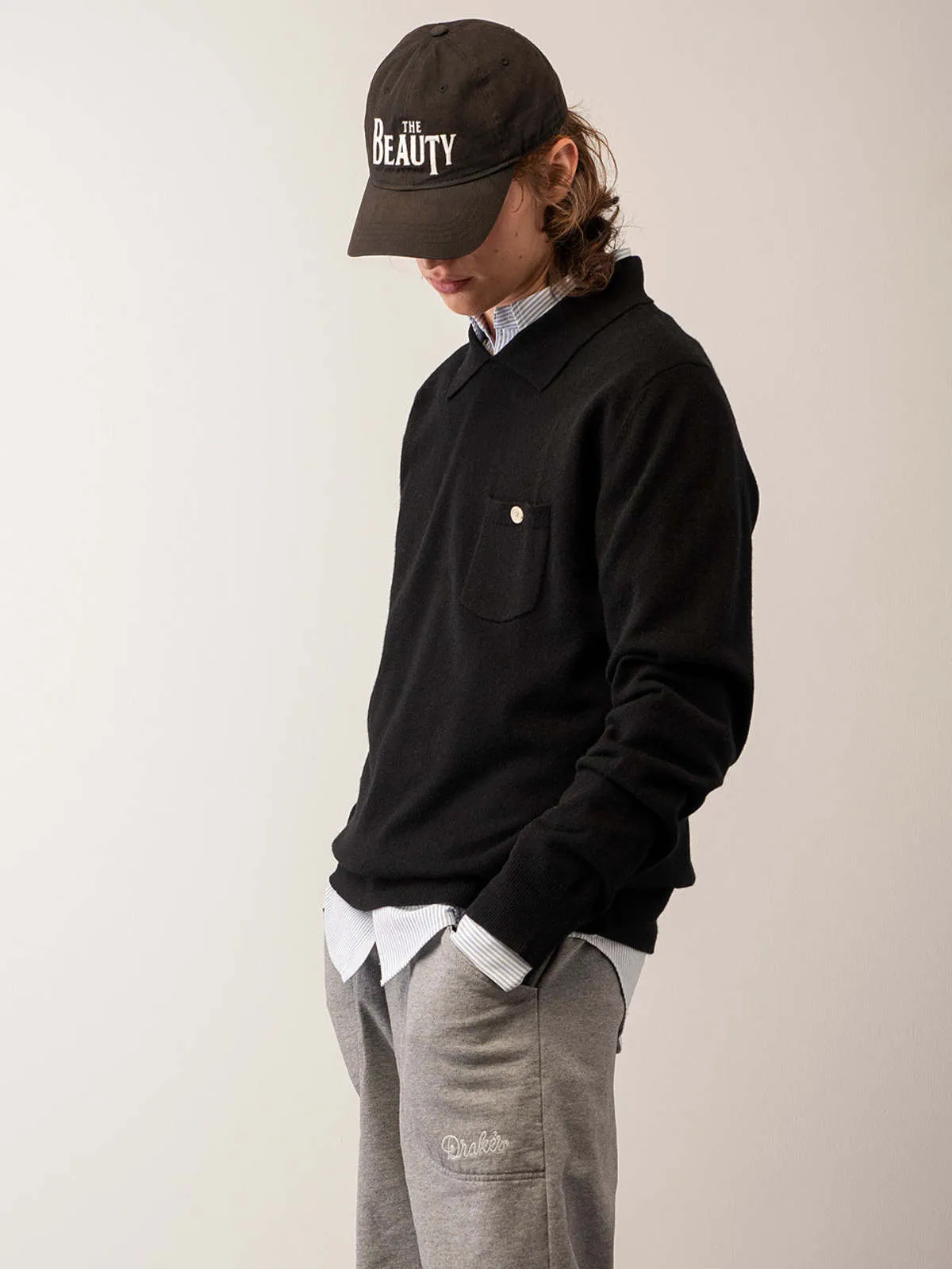 Polo Sweater - Black