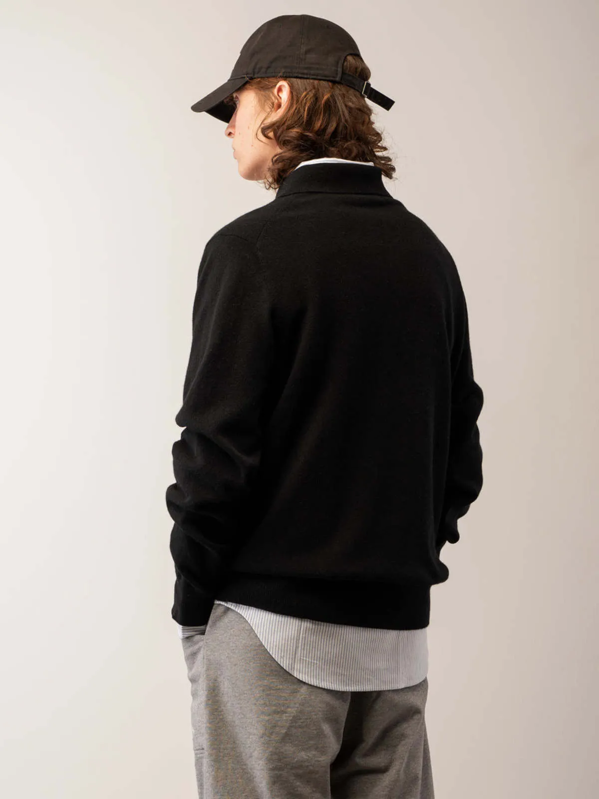 Polo Sweater - Black