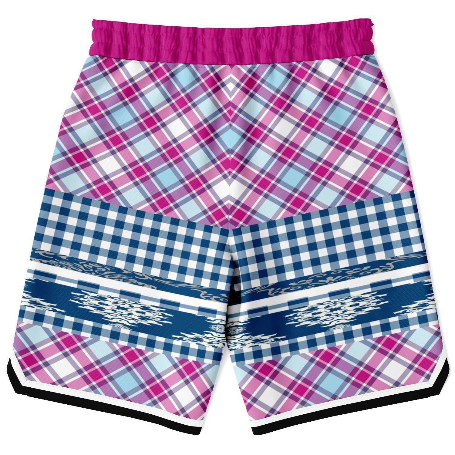 Purple Haze Plaid Basketball Shorts