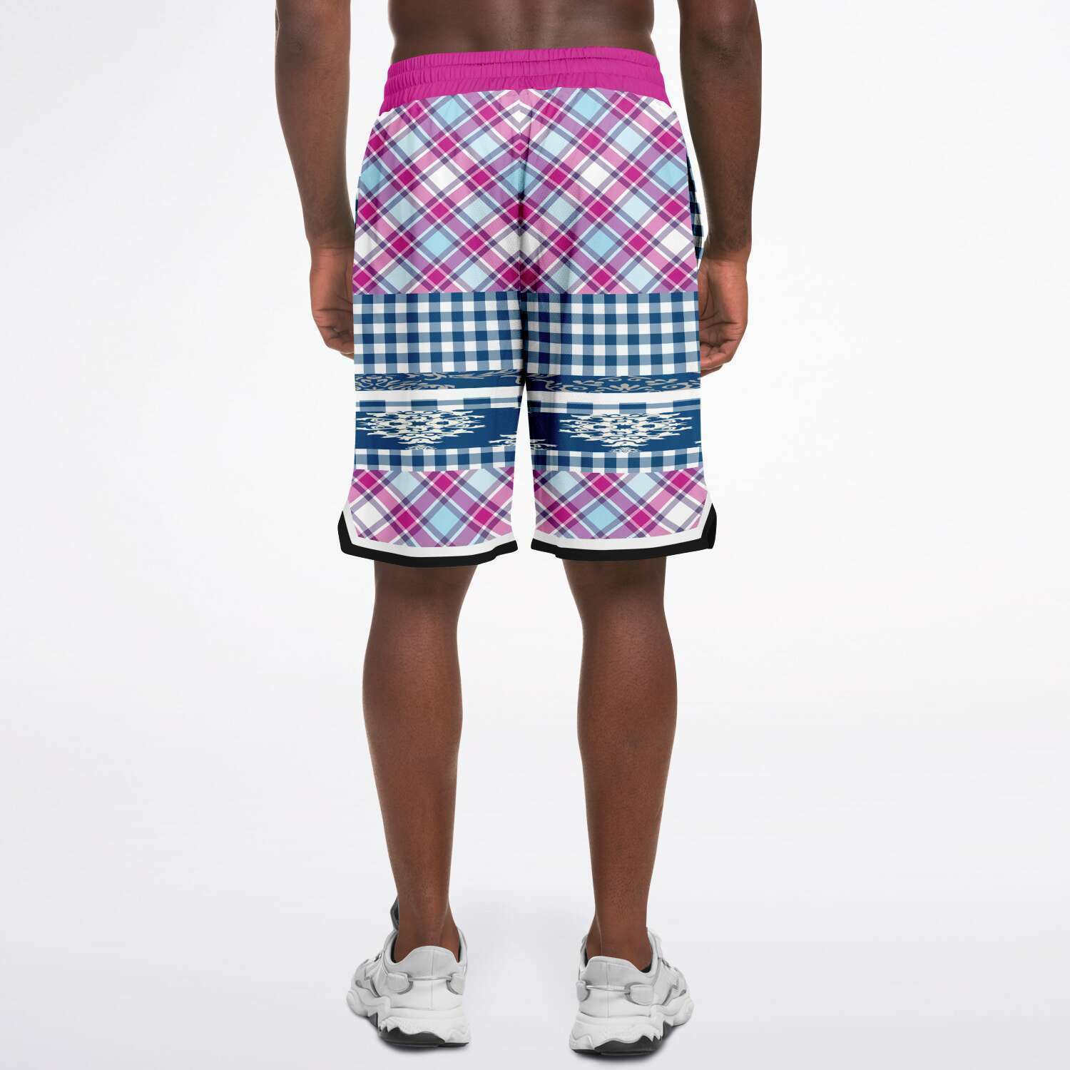 Purple Haze Plaid Basketball Shorts