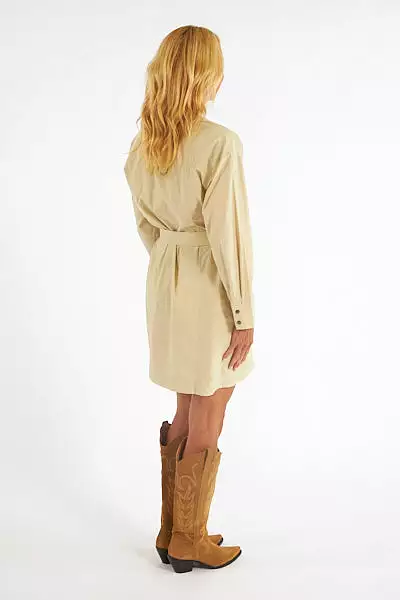 Rails Noor Trench coat-inspired mini dress - Tidal Foam