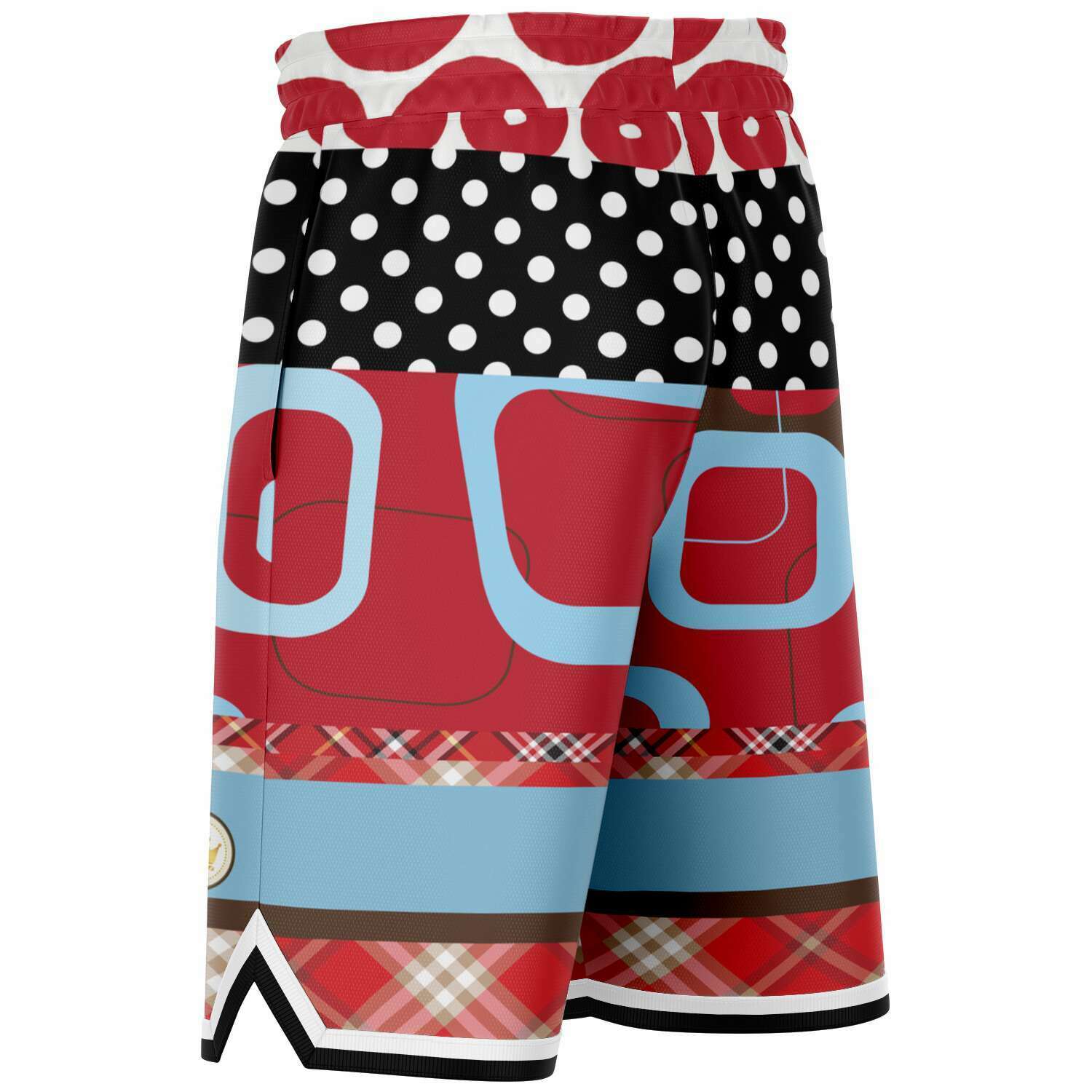 Red Pacific Palisades Basketball Shorts