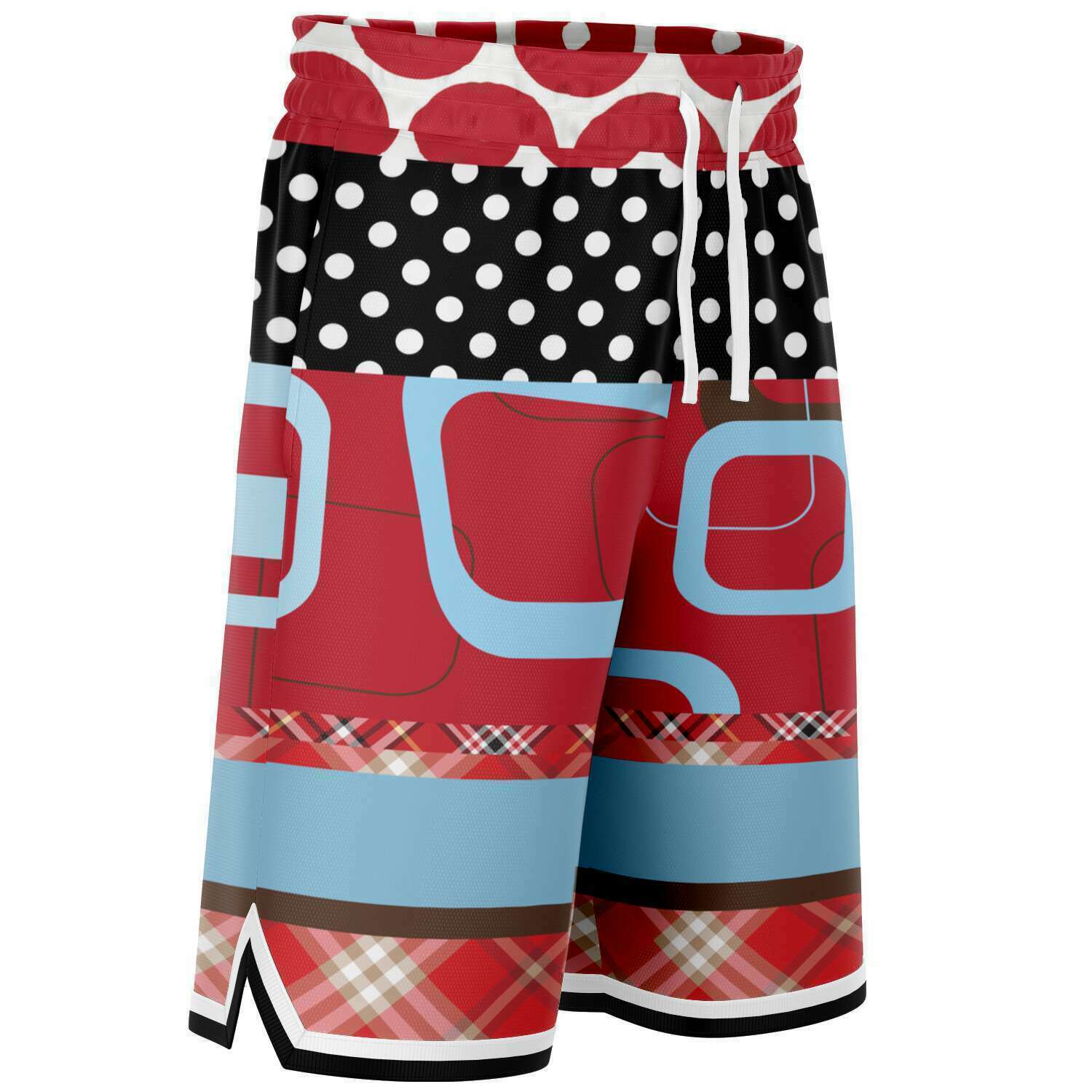 Red Pacific Palisades Basketball Shorts