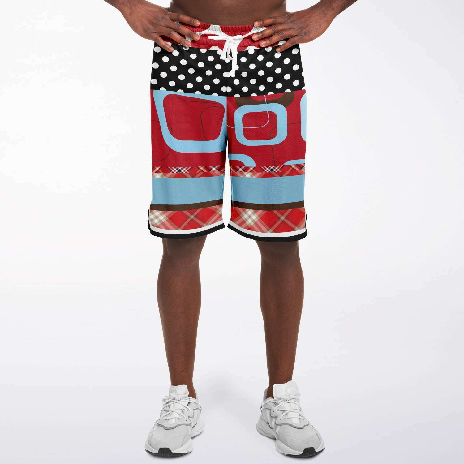 Red Pacific Palisades Basketball Shorts