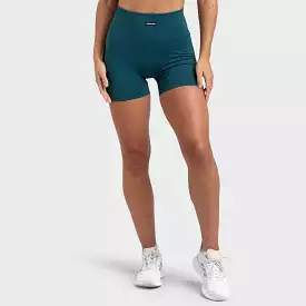 Ribbed Seamless Shorts - Forest Green