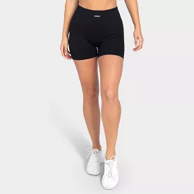 Ribbed Seamless Shorts - Midnight Black