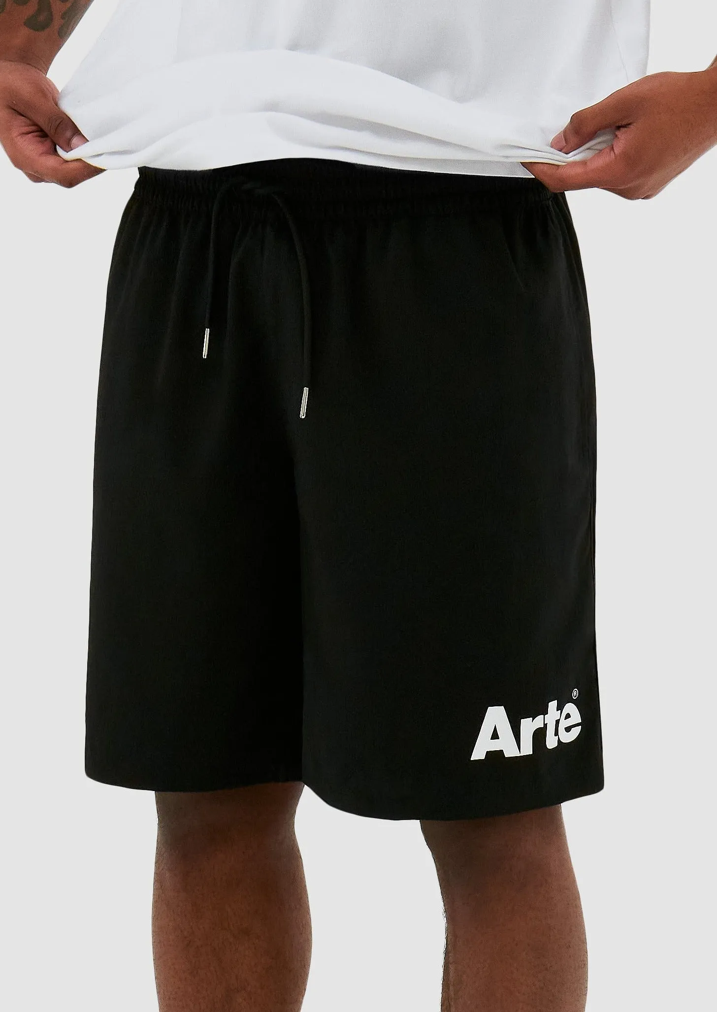 SAMUEL LOGO SHORTS BLACK