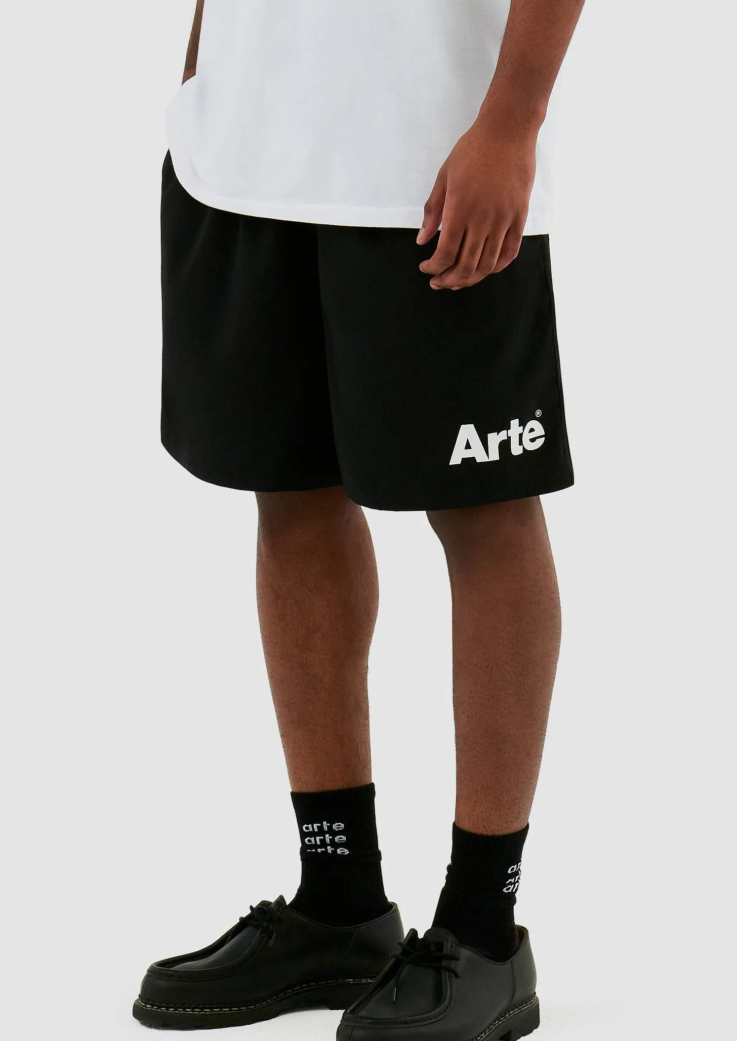 SAMUEL LOGO SHORTS BLACK