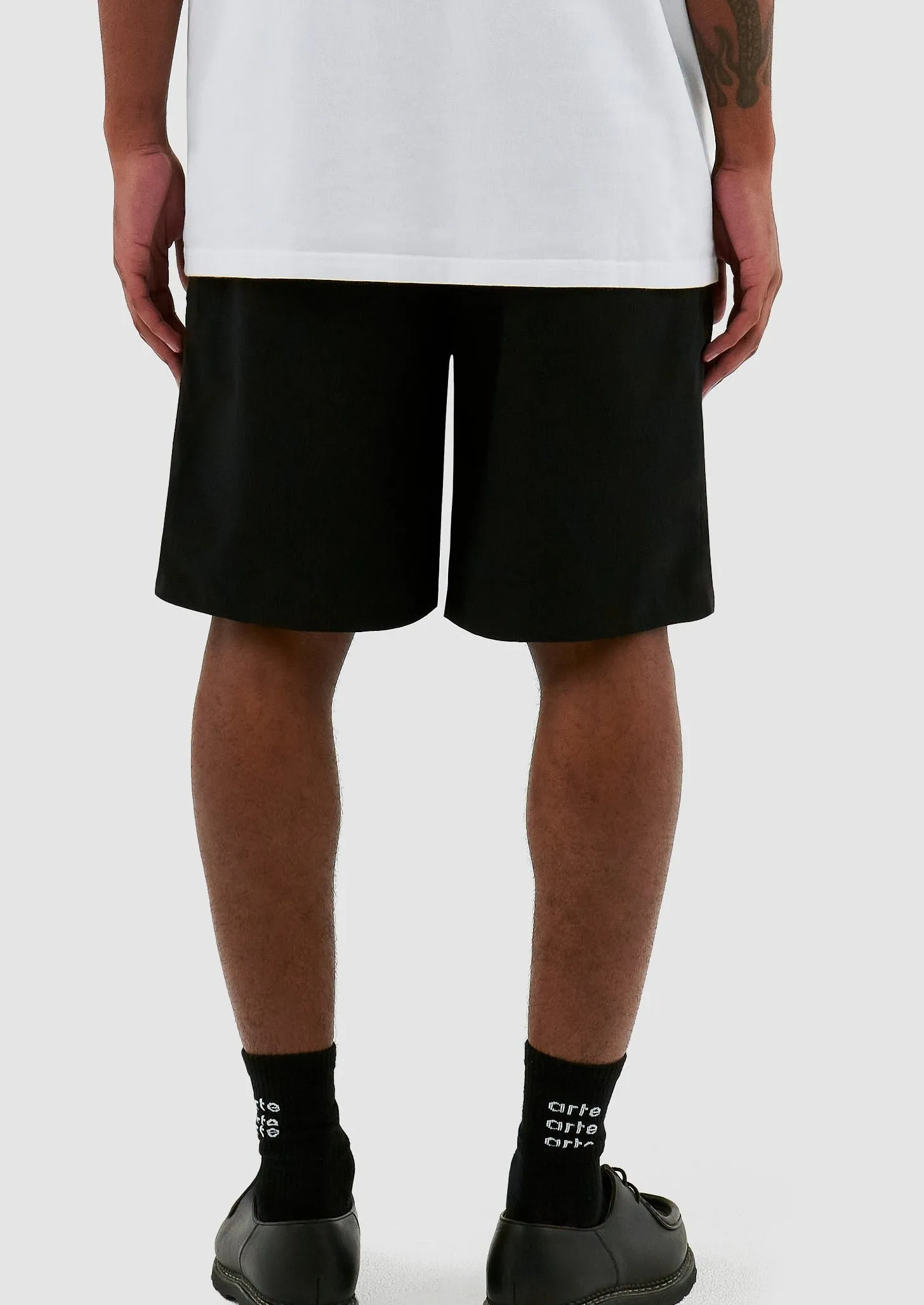 SAMUEL LOGO SHORTS BLACK