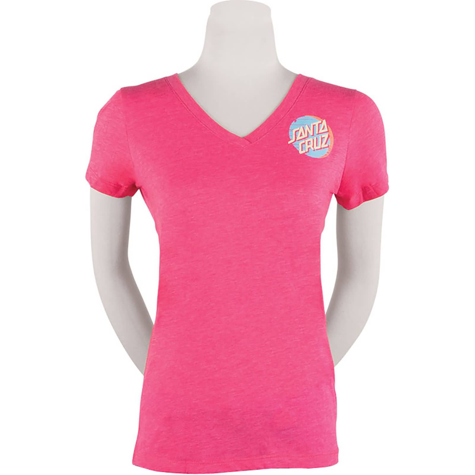 Santa Cruz  Drift Dot Fitted V-Neck Youth Girls Short-Sleeve Shirts (Brand New)