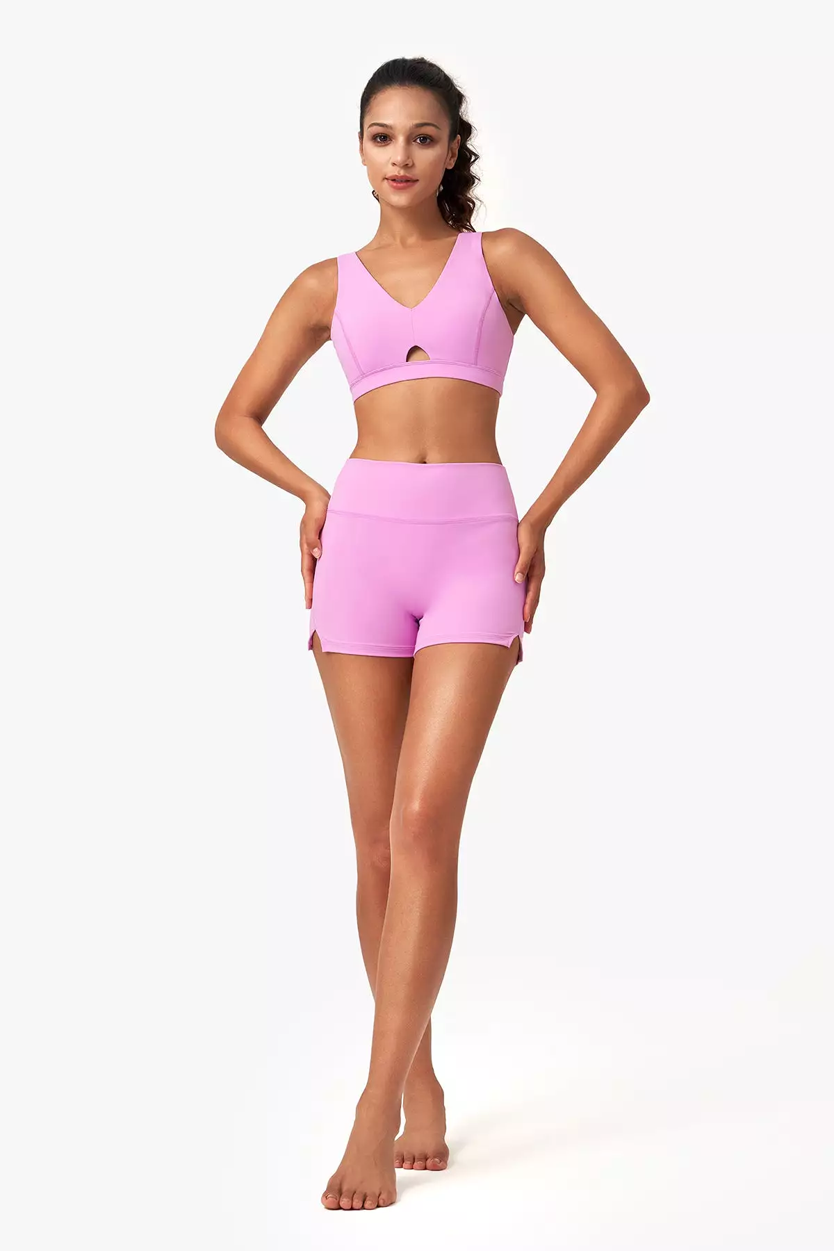 Seamless Side-Slit Shorts