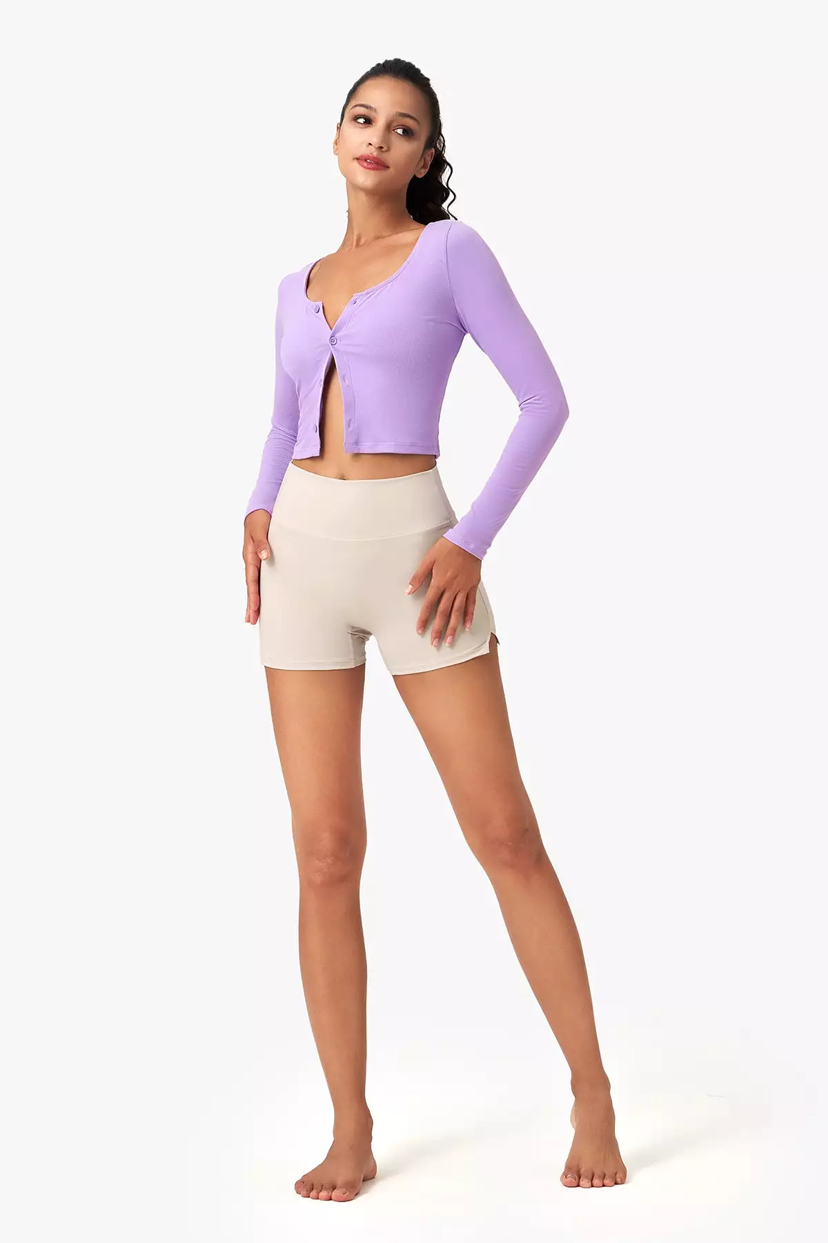 Seamless Side-Slit Shorts