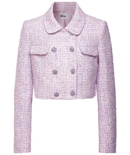 Self-Portrait Lilac Boucle Jacket | Jules B