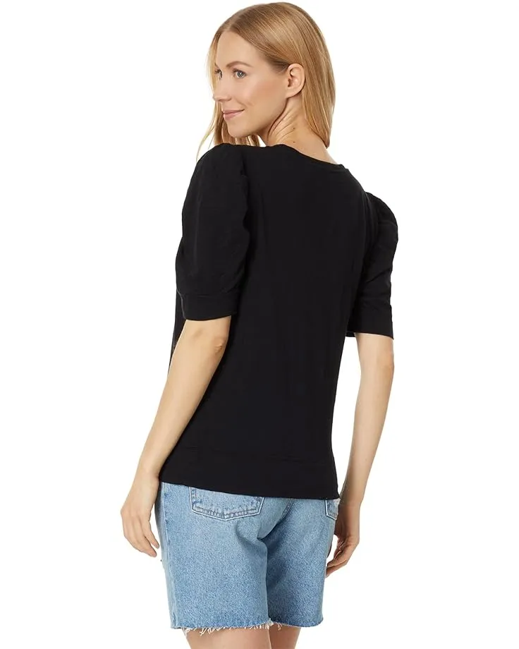 SHIRRED SLEEVE TEE