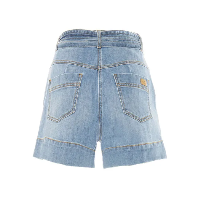 SHORTS DENIM SELINA Woman Light Blue 