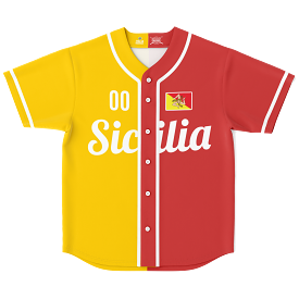 Sicily Baseball Jersey - Custom Name + Number