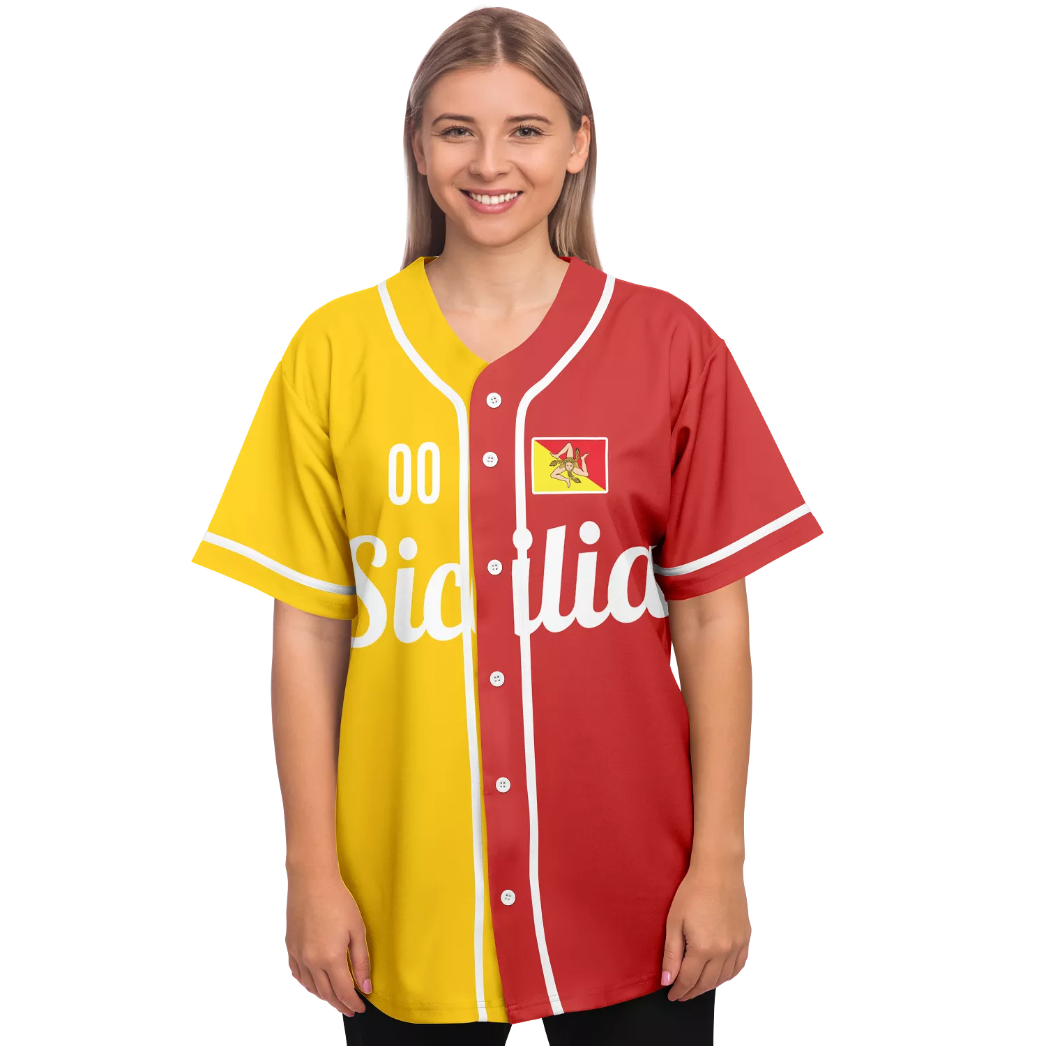 Sicily Baseball Jersey - Custom Name + Number