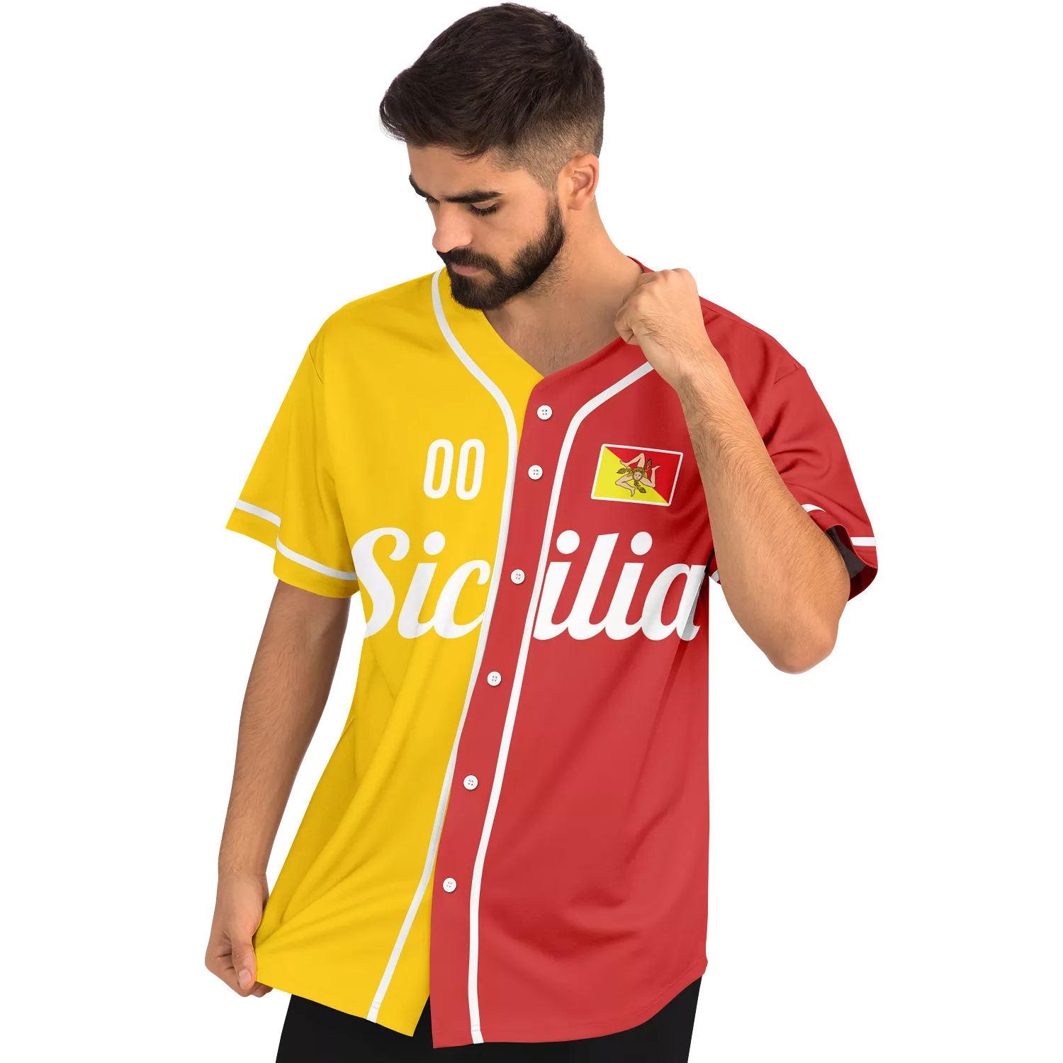 Sicily Baseball Jersey - Custom Name + Number