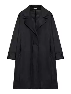 silk blend trench coat