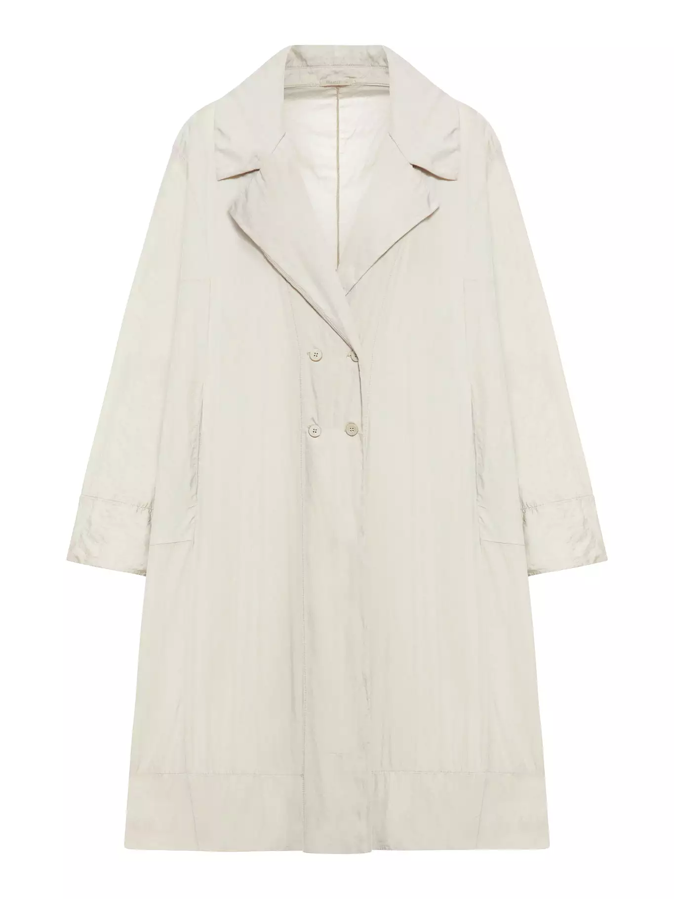 silk blend trench coat