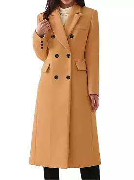 Stay Warm and Stylish This Winter with Women's Double Breasted Overcoat