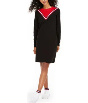 Tommy Hilfiger Womens Chevron Sweater Dress