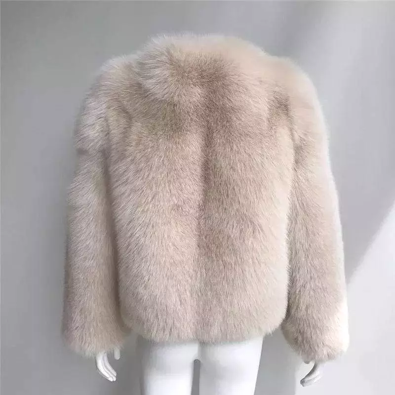 Ultra Plush Mid Length Fox Fur Coat