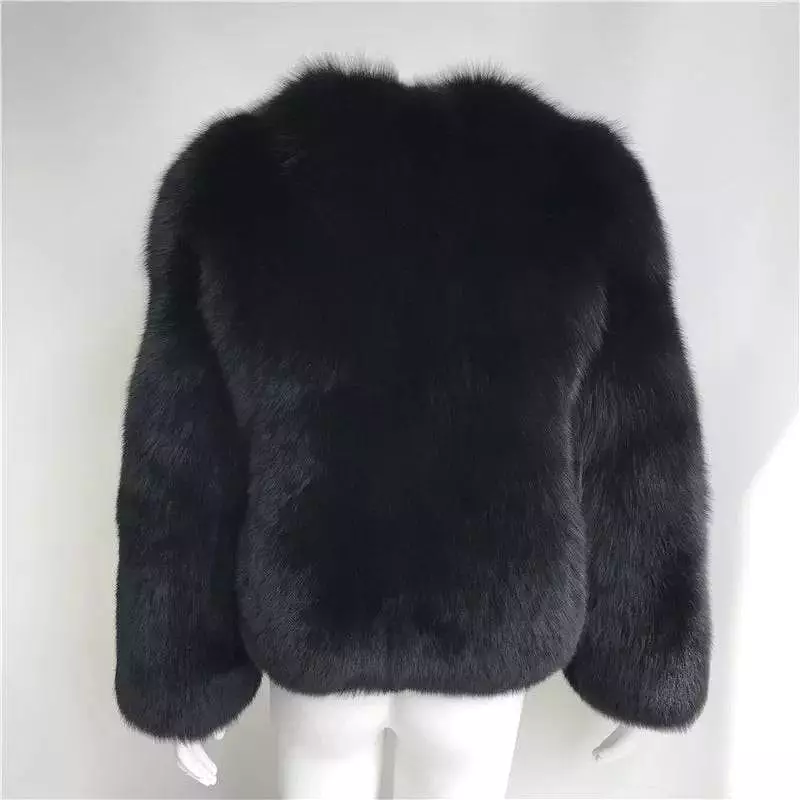 Ultra Plush Mid Length Fox Fur Coat