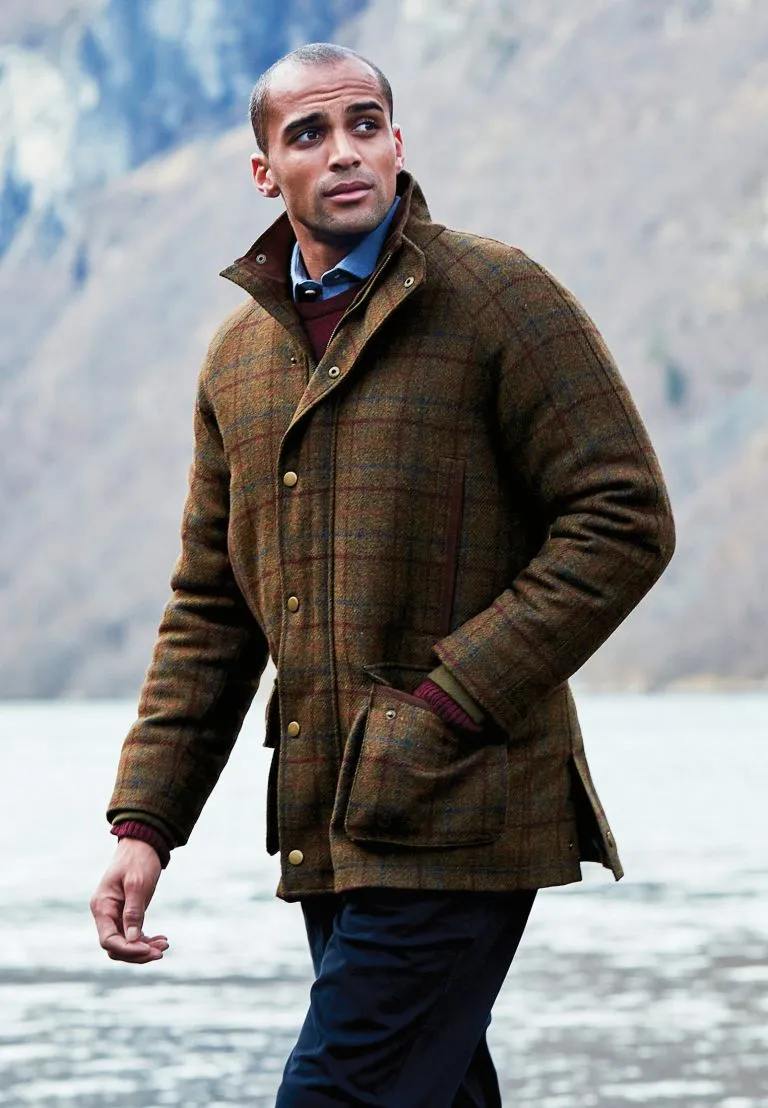 Wales Moss Check Waterproof Country Coat