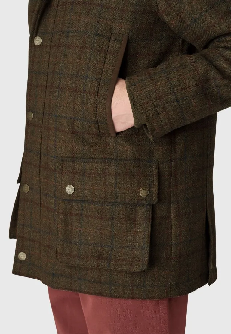 Wales Moss Check Waterproof Country Coat