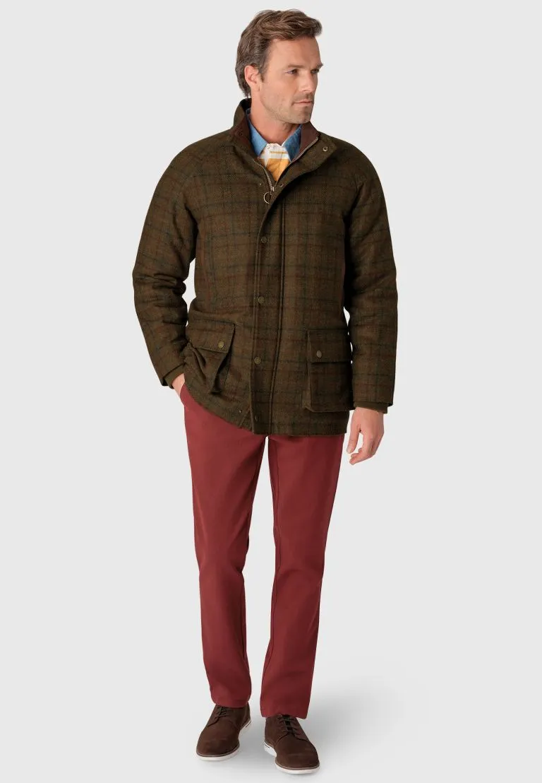 Wales Moss Check Waterproof Country Coat