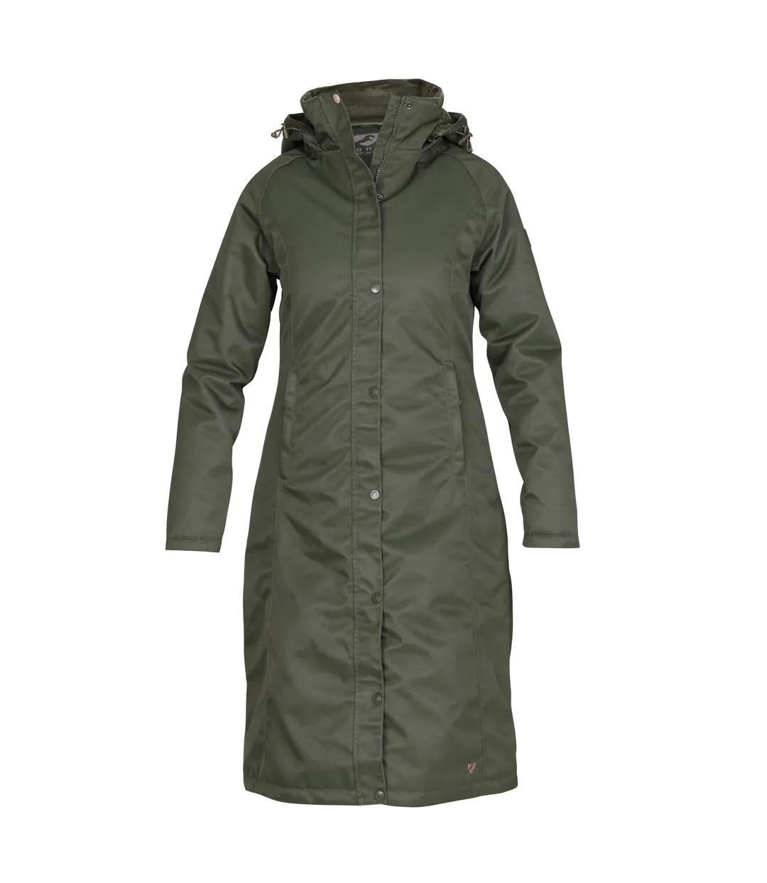 Womens/ladies halcyon waterproof coat green Aubrion