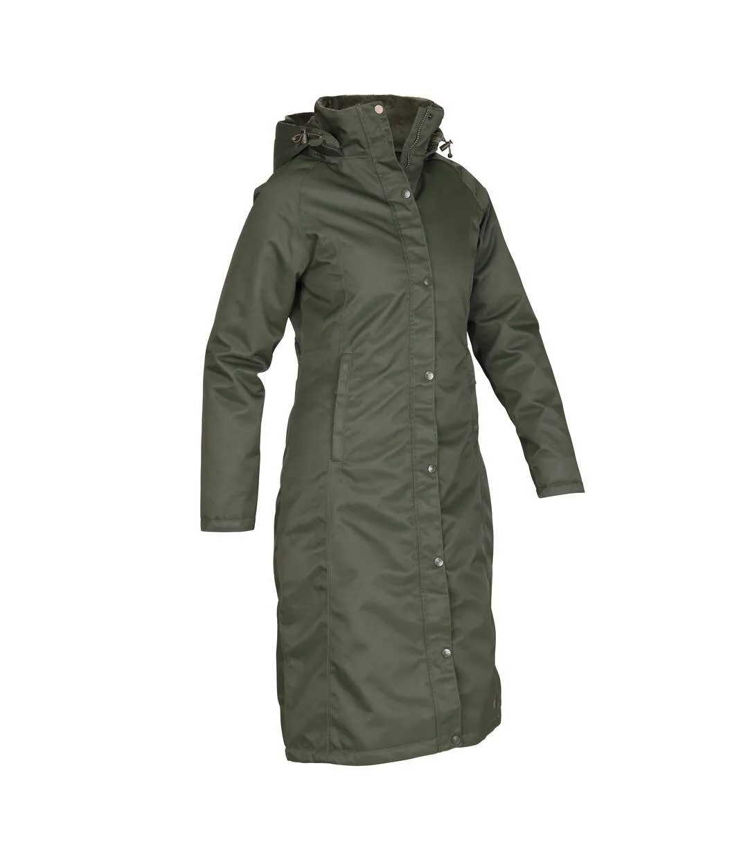 Womens/ladies halcyon waterproof coat green Aubrion