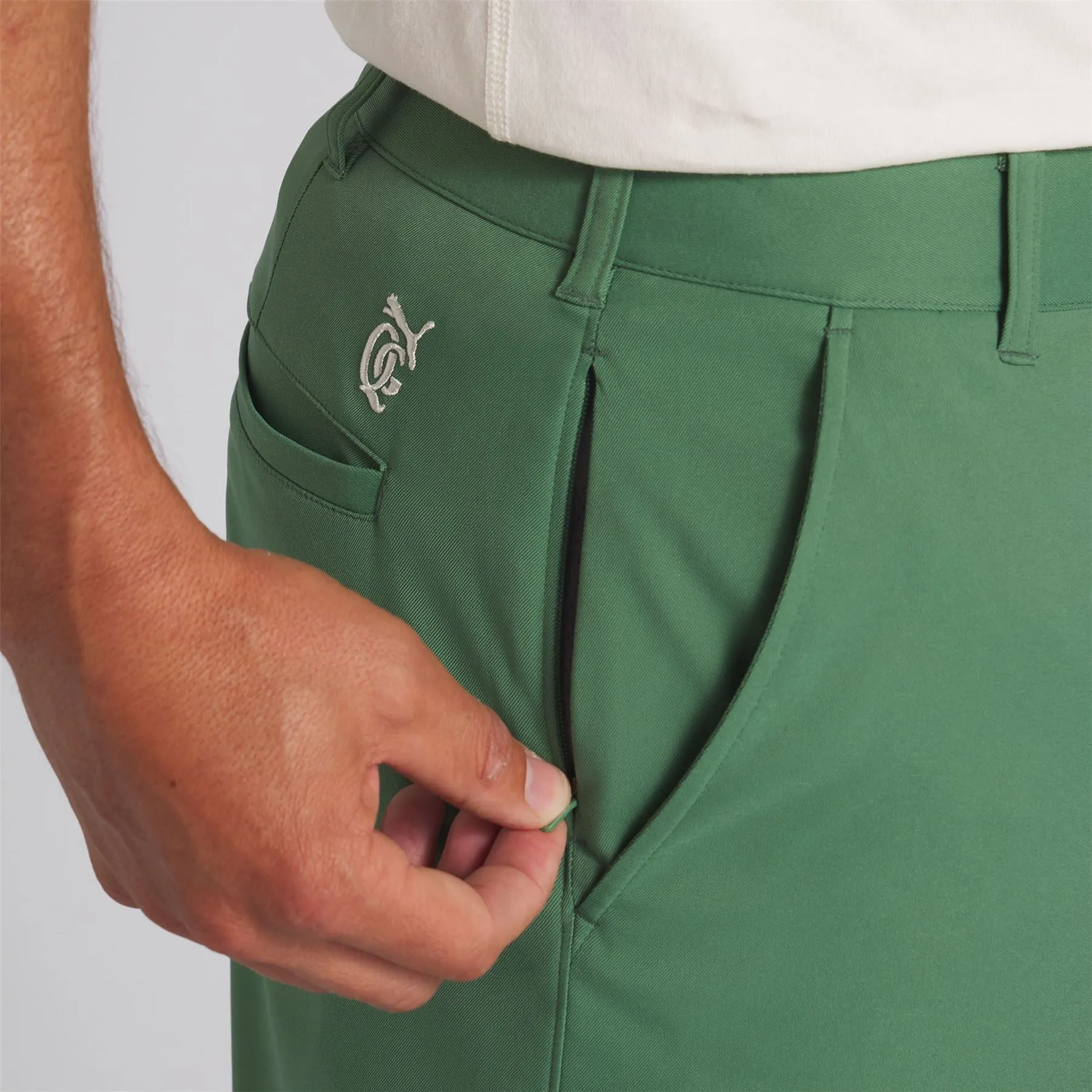 x QGC Golf Shorts Deep Forest Green - SS24